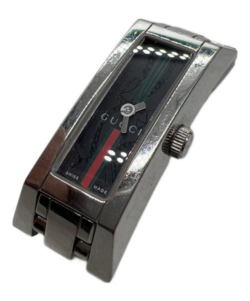 GUCCI（グッチ）GUCCI (グッチ) リストウォッチ ブラック×グリーンの古着・服飾アイテム