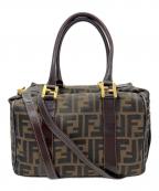 FENDIフェンディ）の古着「ハンドバッグ」｜ブラウン×ベージュ