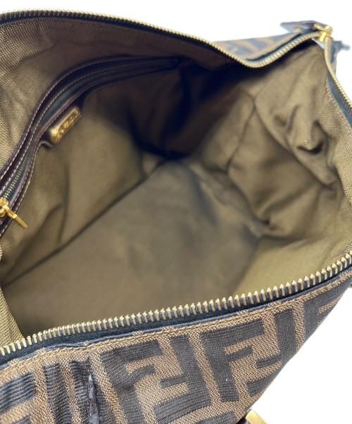 FENDI（フェンディ）FENDI (フェンディ) ハンドバッグ ブラウン×ベージュの古着・服飾アイテム