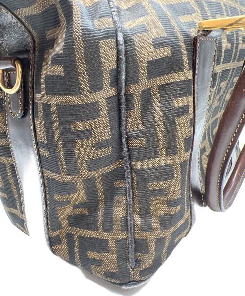 FENDI（フェンディ）FENDI (フェンディ) ハンドバッグ ブラウン×ベージュの古着・服飾アイテム