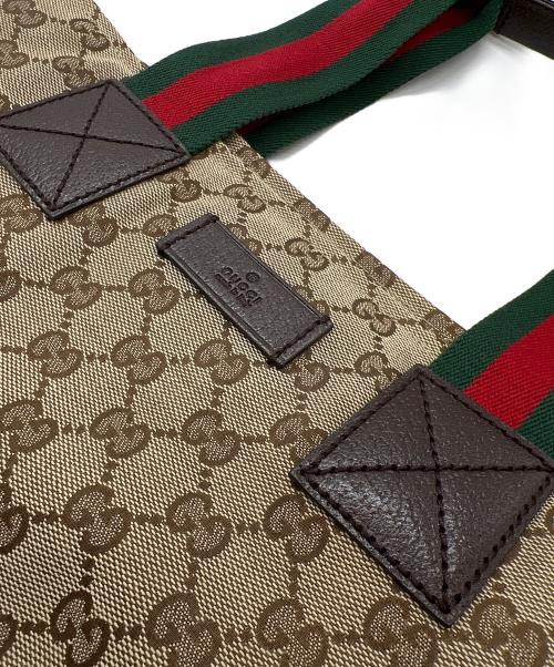 GUCCI（グッチ）GUCCI (グッチ) トートバッグ ベージュの古着・服飾アイテム