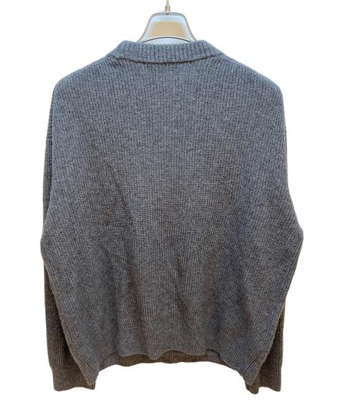 maison kitsune（メゾンキツネ）maison kitsune (メゾンキツネ) 厚手ニット グレー サイズ:XLの古着・服飾アイテム