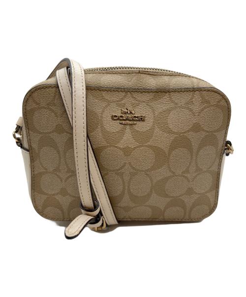 COACH（コーチ）COACH (コーチ) ショルダーバッグ/シグネチャー ベージュの古着・服飾アイテム