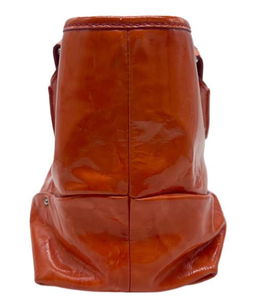 CELINE（セリーヌ）CELINE (セリーヌ) ハンドバッグ/パテントレザー オレンジの古着・服飾アイテム