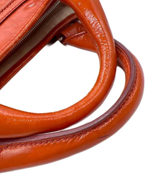 CELINE（セリーヌ）CELINE (セリーヌ) ハンドバッグ/パテントレザー オレンジの古着・服飾アイテム