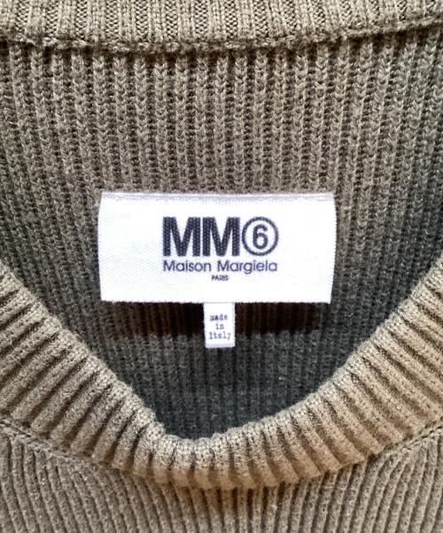 MM6 Maison Margiela（エムエムシックスメゾンマルジェラ）MM6 Maison Margiela (エムエムシックスメゾンマルジェラ) 厚手ニット オリーブ サイズ:Sの古着・服飾アイテム