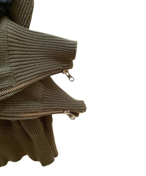 MM6 Maison Margiela（エムエムシックスメゾンマルジェラ）MM6 Maison Margiela (エムエムシックスメゾンマルジェラ) 厚手ニット オリーブ サイズ:Sの古着・服飾アイテム