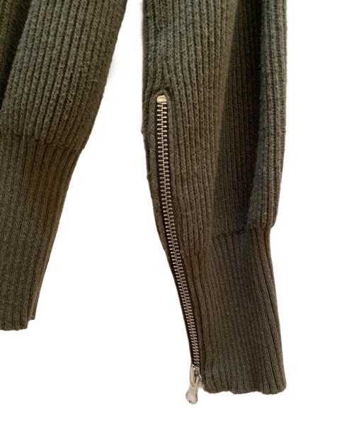 MM6 Maison Margiela（エムエムシックスメゾンマルジェラ）MM6 Maison Margiela (エムエムシックスメゾンマルジェラ) 厚手ニット オリーブ サイズ:Sの古着・服飾アイテム