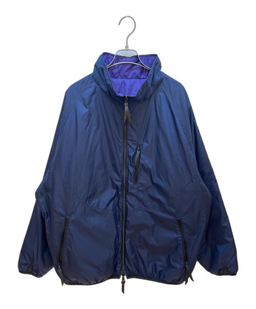 PWA（プア）PWA (プア) 中綿ジャケット パープル×ネイビー サイズ:Lの古着・服飾アイテム