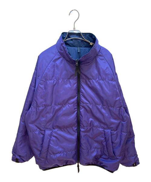 PWA（プア）PWA (プア) 中綿ジャケット パープル×ネイビー サイズ:Lの古着・服飾アイテム