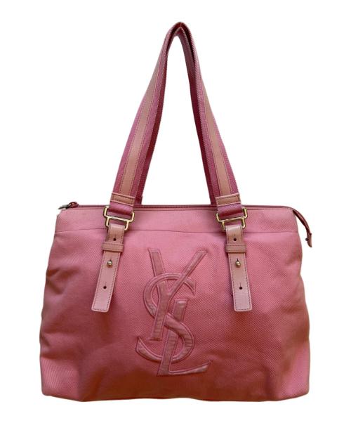 Yves Saint Laurent（イヴサンローラン）Yves Saint Laurent (イヴサンローラン) トートバッグ/カハラトート・カサンドラロゴ ピンクの古着・服飾アイテム