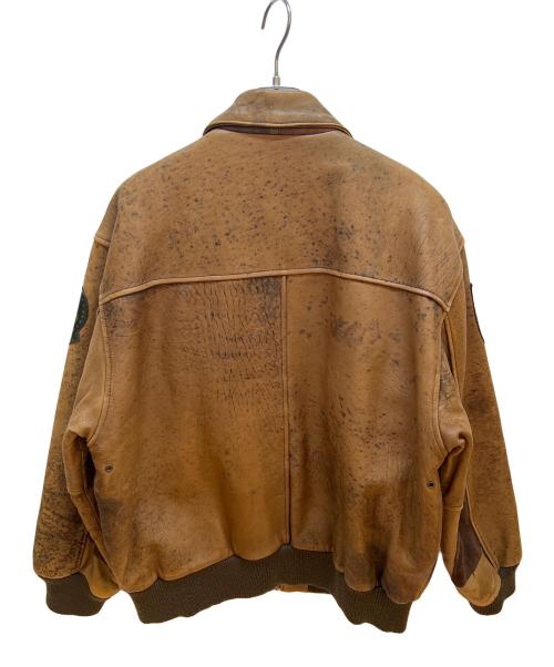 G-Ⅲ（ジースリー）G-Ⅲ (ジースリー) レザーフライトジャケット キャメル サイズ:無の古着・服飾アイテム