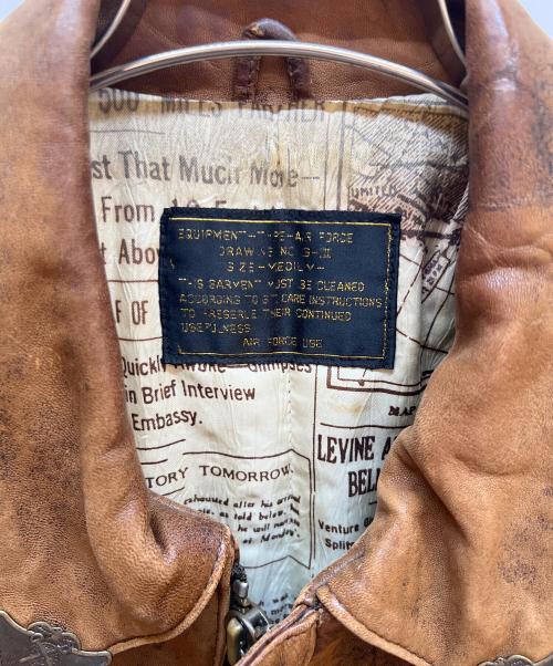 G-Ⅲ（ジースリー）G-Ⅲ (ジースリー) レザーフライトジャケット キャメル サイズ:無の古着・服飾アイテム