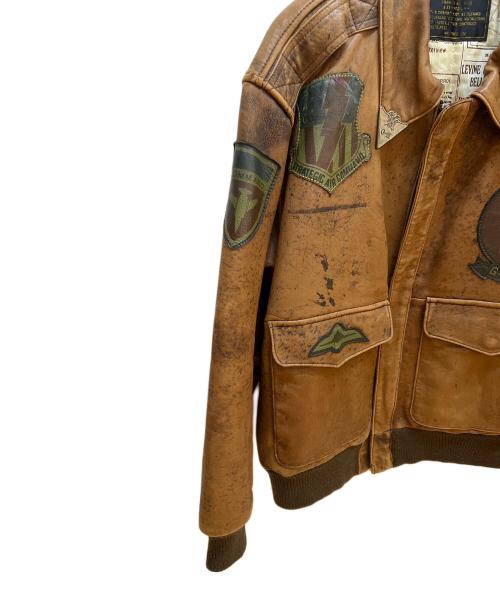 G-Ⅲ（ジースリー）G-Ⅲ (ジースリー) レザーフライトジャケット キャメル サイズ:無の古着・服飾アイテム