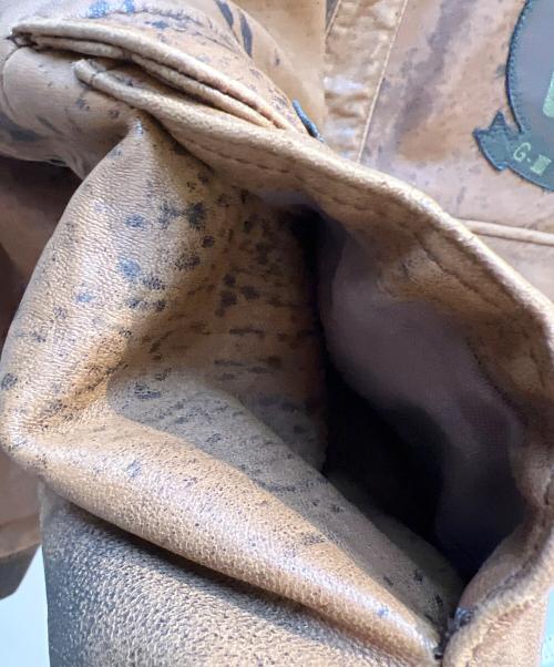 G-Ⅲ（ジースリー）G-Ⅲ (ジースリー) レザーフライトジャケット キャメル サイズ:無の古着・服飾アイテム