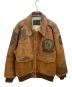 G-Ⅲ（ジースリー）の古着「レザーフライトジャケット」｜キャメル