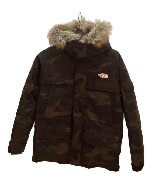 THE NORTH FACE（ザ ノース フェイス）THE NORTH FACE (ザ ノース フェイス) ダウンジャケット カーキ×ブラック サイズ:XLの古着・服飾アイテム