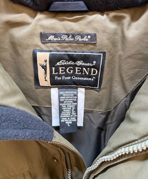 Eddie Bauer（エディーバウアー）Eddie Bauer (エディーバウアー) ダウンジャケット カーキ サイズ:Ｌの古着・服飾アイテム