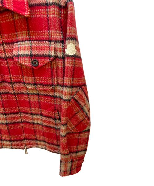 MONCLER（モンクレール）MONCLER (モンクレール) ウールジャケット レッド サイズ:Ｓの古着・服飾アイテム