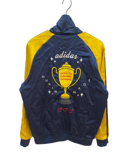 adidas（アディダス）adidas (アディダス) HUMAN MADE (ヒューマンメイド) トラックジャケット ネイビー サイズ:2XOの古着・服飾アイテム