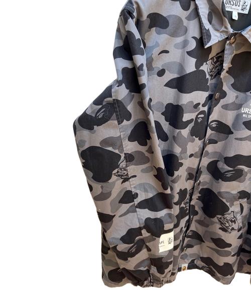 URSUS BAPE（アーサスベイプ）URSUS BAPE (アーサスベイプ) コーチジャケット グレー サイズ:XLの古着・服飾アイテム