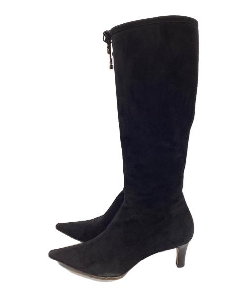 GUCCI（グッチ）GUCCI (グッチ) ロングブーツ ブラック サイズ:23.5の古着・服飾アイテム