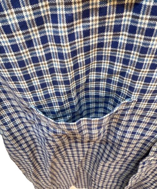 RALPH LAUREN（ラルフローレン）RALPH LAUREN (ラルフローレン) 半袖シャツ ネイビー×ブラウン サイズ:Lの古着・服飾アイテム