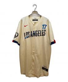 NIKE×Dodgers（ナイキ×ドジャース）の古着「野球ユニフォーム」｜アイボリー