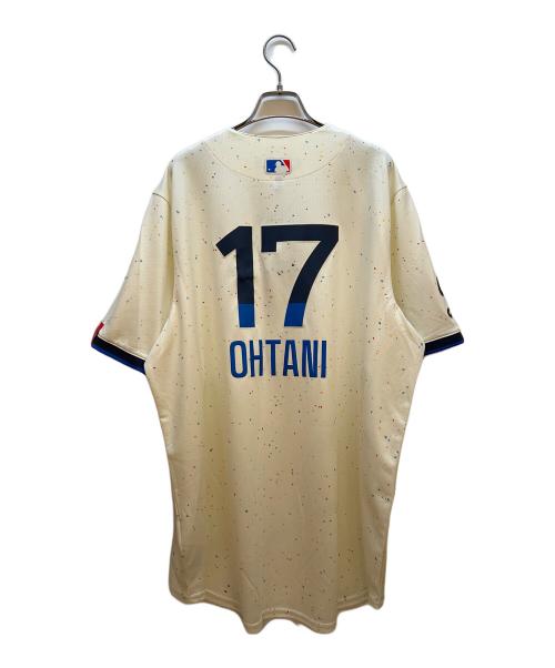NIKE（ナイキ）NIKE (ナイキ) Dodgers (ドジャース) 野球ユニフォーム アイボリー サイズ:XL 未使用品の古着・服飾アイテム
