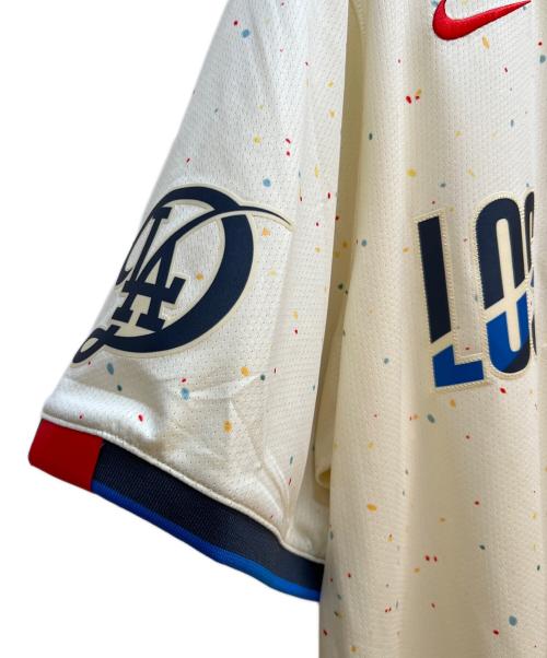 NIKE（ナイキ）NIKE (ナイキ) Dodgers (ドジャース) 野球ユニフォーム アイボリー サイズ:XL 未使用品の古着・服飾アイテム