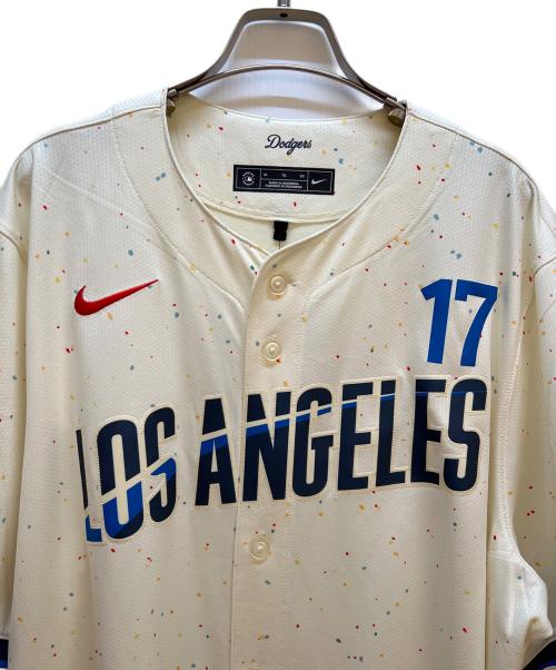 NIKE（ナイキ）NIKE (ナイキ) Dodgers (ドジャース) 野球ユニフォーム アイボリー サイズ:XL 未使用品の古着・服飾アイテム