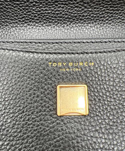 TORY BURCH（トリーバーチ）TORY BURCH (トリーバーチ) ショルダーウォレット ブラック×ゴールドの古着・服飾アイテム