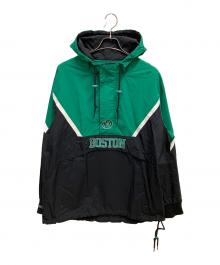 MITCHELL & NESS（ミッチェルアンドネス）の古着「アノラックパーカー」｜グリーン×ブラック