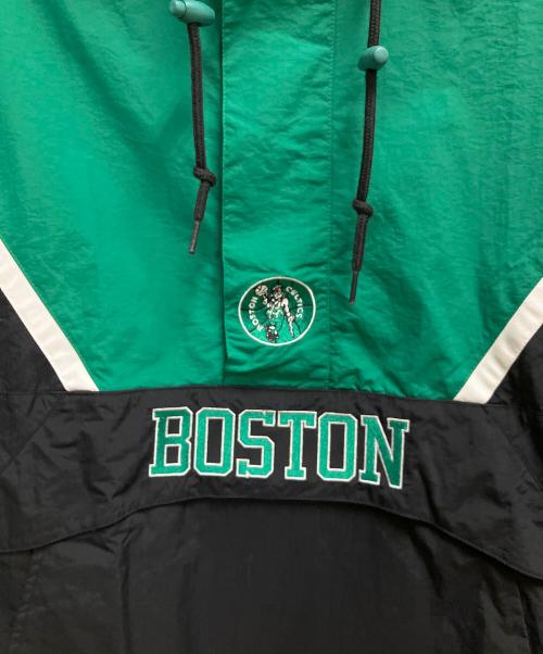 MITCHELL & NESS（ミッチェルアンドネス）MITCHELL & NESS (ミッチェルアンドネス) アノラックパーカー グリーン×ブラック サイズ:SIZE LL 未使用品の古着・服飾アイテム