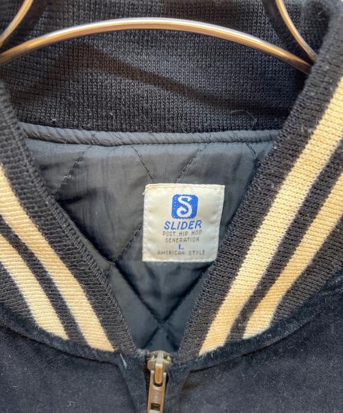 SLIDER（スライダー）SLIDER (スライダー) ベロアスカジャン ブラック サイズ:Lの古着・服飾アイテム