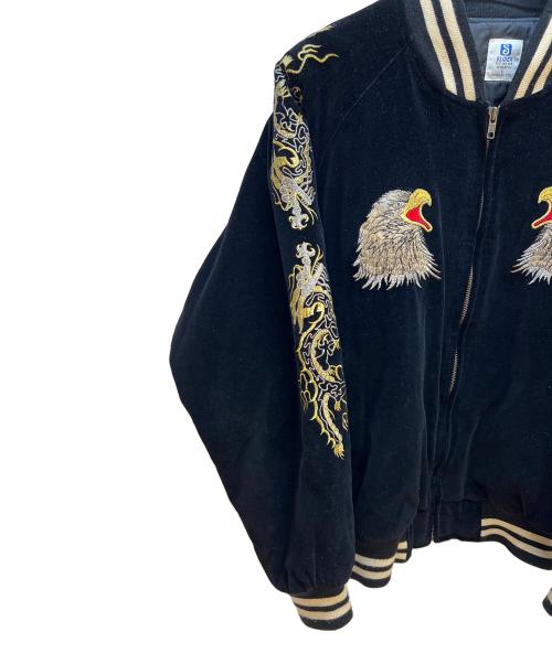 SLIDER（スライダー）SLIDER (スライダー) ベロアスカジャン ブラック サイズ:Lの古着・服飾アイテム