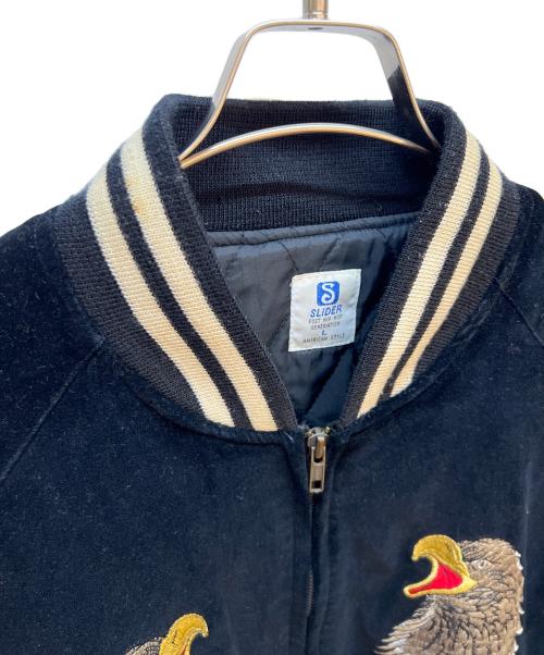 SLIDER（スライダー）SLIDER (スライダー) ベロアスカジャン ブラック サイズ:Lの古着・服飾アイテム