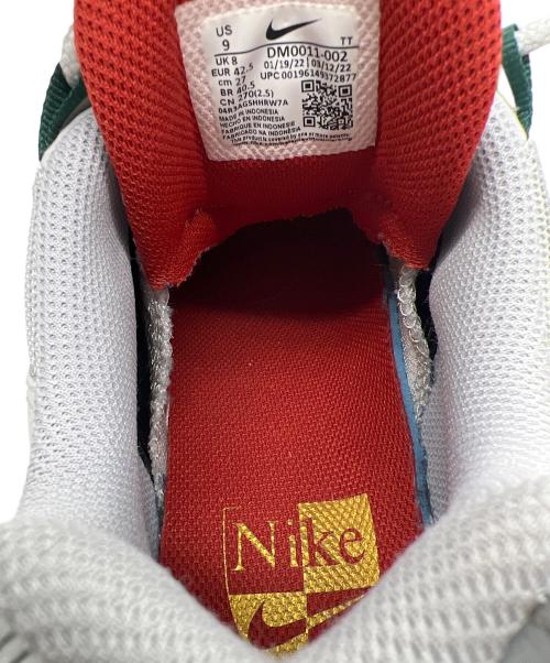 NIKE（ナイキ）NIKE (ナイキ) ローカットスニーカー ホワイト×グリーン サイズ:27の古着・服飾アイテム