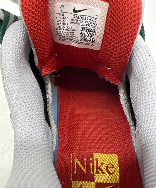NIKE（ナイキ）NIKE (ナイキ) ローカットスニーカー ホワイト×グリーン サイズ:27の古着・服飾アイテム