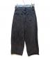 Sea Room lynn (シールームリン) ウエストボリュームワイドパンツ ブラック×ブルー サイズ:W25：10000円