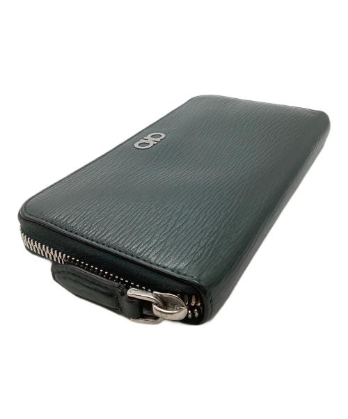 Salvatore Ferragamo（サルヴァトーレ フェラガモ）Salvatore Ferragamo (サルヴァトーレ フェラガモ) 長財布 グリーンの古着・服飾アイテム