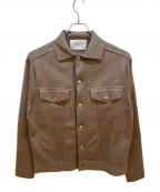 TOMORROW LAND tricotトゥモローランド トリコ）の古着「ウールニットGジャン」｜ベージュ