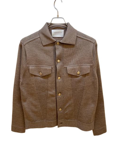 TOMORROW LAND tricot（トゥモローランド トリコ）TOMORROW LAND tricot (トゥモローランド トリコ) ウールニットGジャン ベージュ サイズ:S 未使用品の古着・服飾アイテム