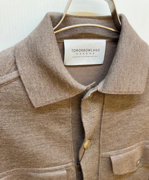 TOMORROW LAND tricot（トゥモローランド トリコ）TOMORROW LAND tricot (トゥモローランド トリコ) ウールニットGジャン ベージュ サイズ:S 未使用品の古着・服飾アイテム