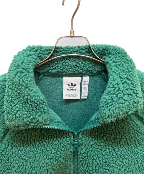 adidas（アディダス）adidas (アディダス) ボアスウェット グリーン×ネイビー サイズ:XLの古着・服飾アイテム