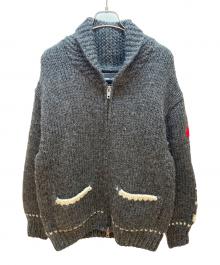 WIND AND SEA（ウィンダンシー）の古着「カウチンニットカーディガン」｜グレー