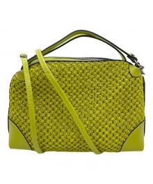 GIANNI CHIARINI（ジャンニ キアリーニ）の古着「2WAYバッグ」｜イエロー