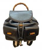 GUCCIグッチ）の古着「バンブーリュック」｜ブラック