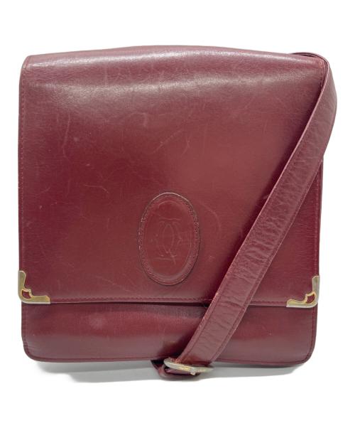 Cartier（カルティエ）Cartier (カルティエ) ショルダーバッグ ワインレッドの古着・服飾アイテム