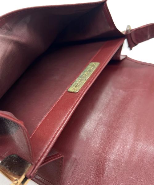 Cartier（カルティエ）Cartier (カルティエ) ショルダーバッグ ワインレッドの古着・服飾アイテム